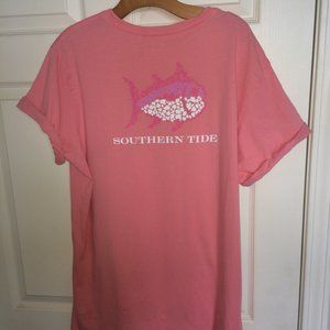 Southern Tide Women's Peach Skipjack XL Cotton Pocket T-Shirt